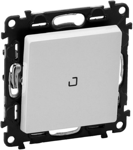 Выключатель с подсветкой без рамки Legrand Valena Life 1-кл. 10А белый картинка